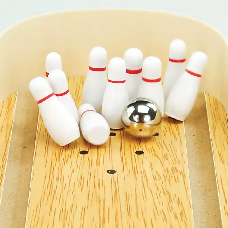 Wooden Mini Bowling Set