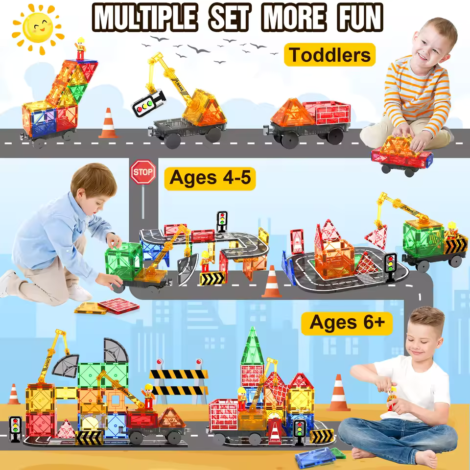 Magnetic Tiles Road Set